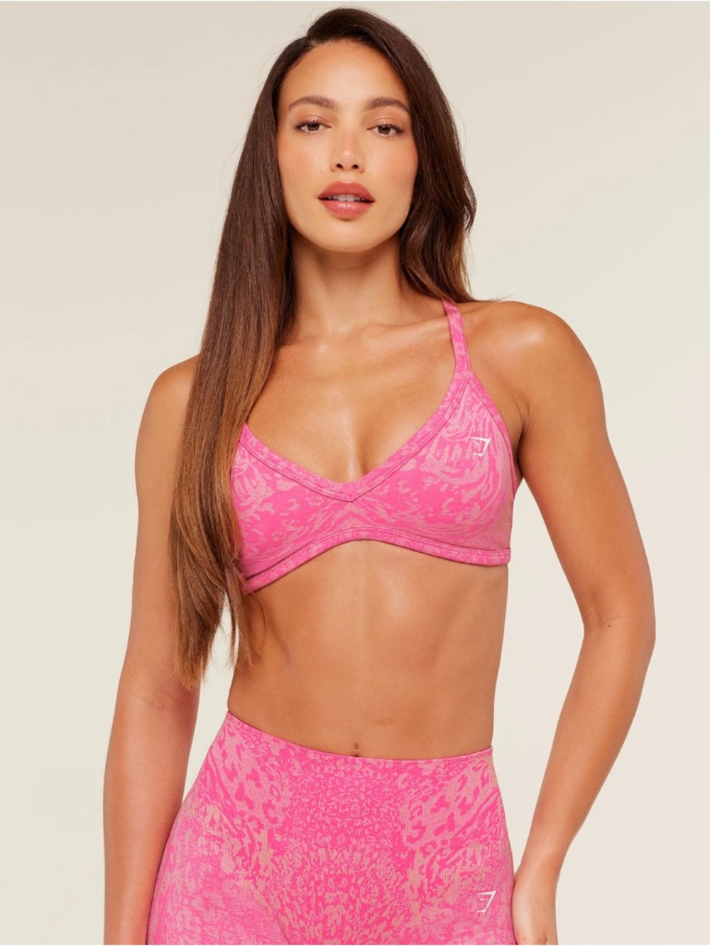 Gymshark Adapt X Whitney Simmons Set (Electric Pink) L top XXL bottom